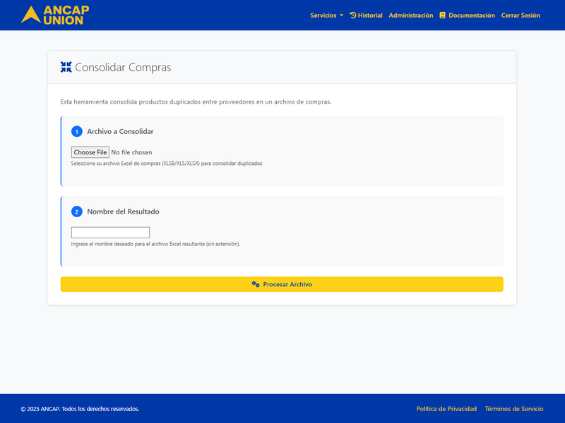 Admin/Excel Automation for Ancap