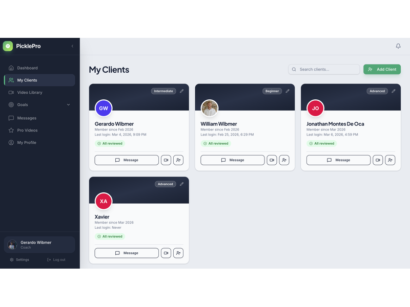 Pickleball Video Coaching