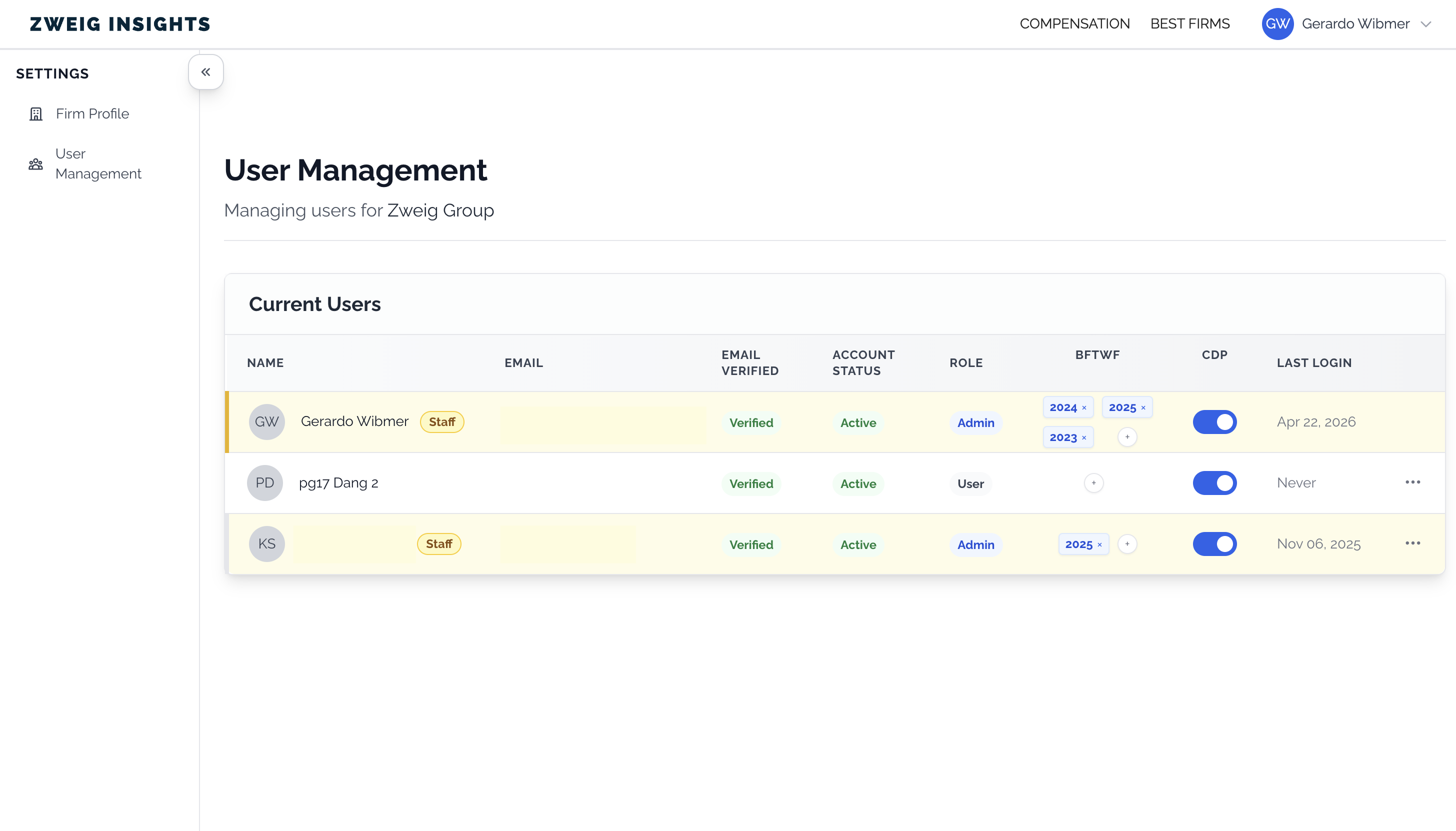 User Management Dashboard