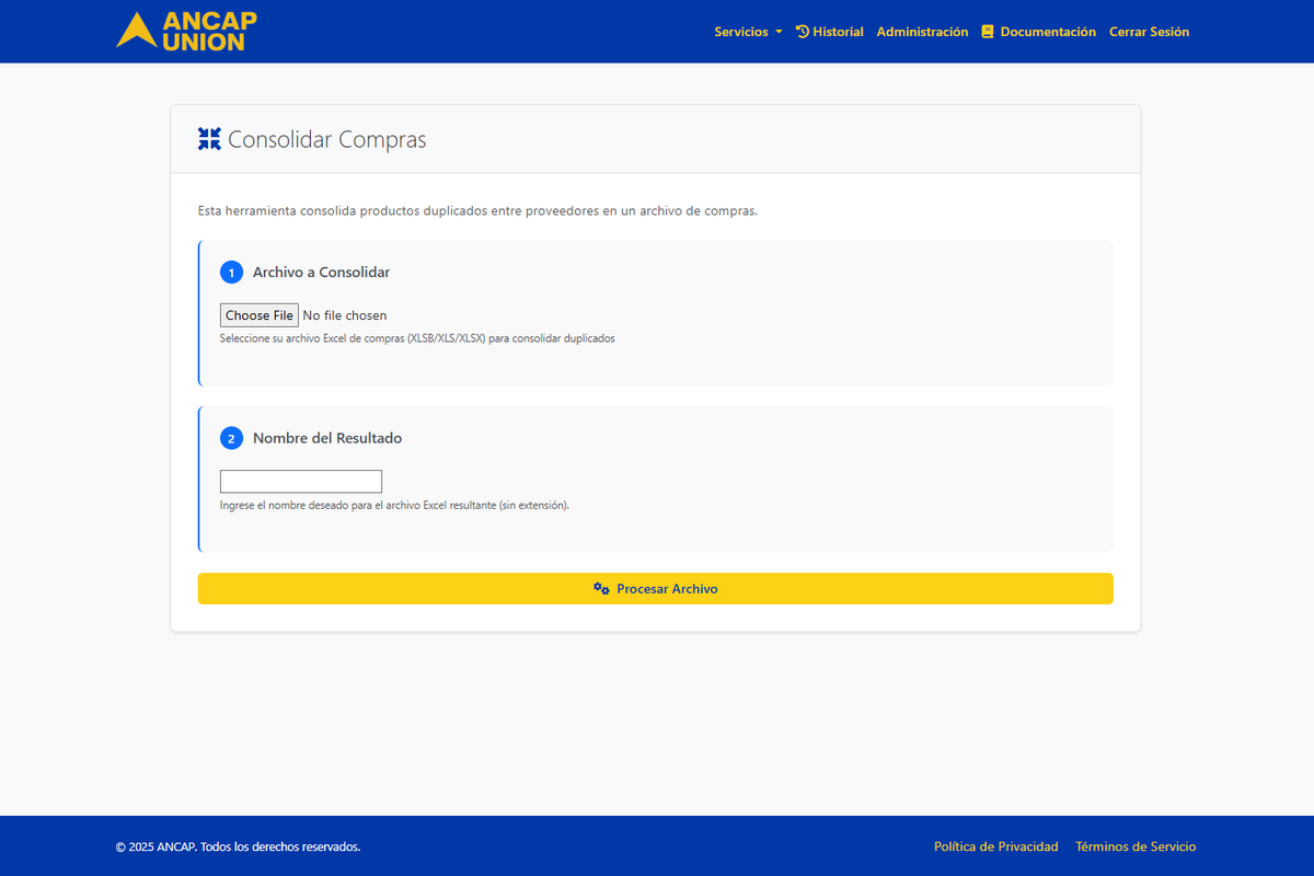 Admin/Excel Automation for Ancap