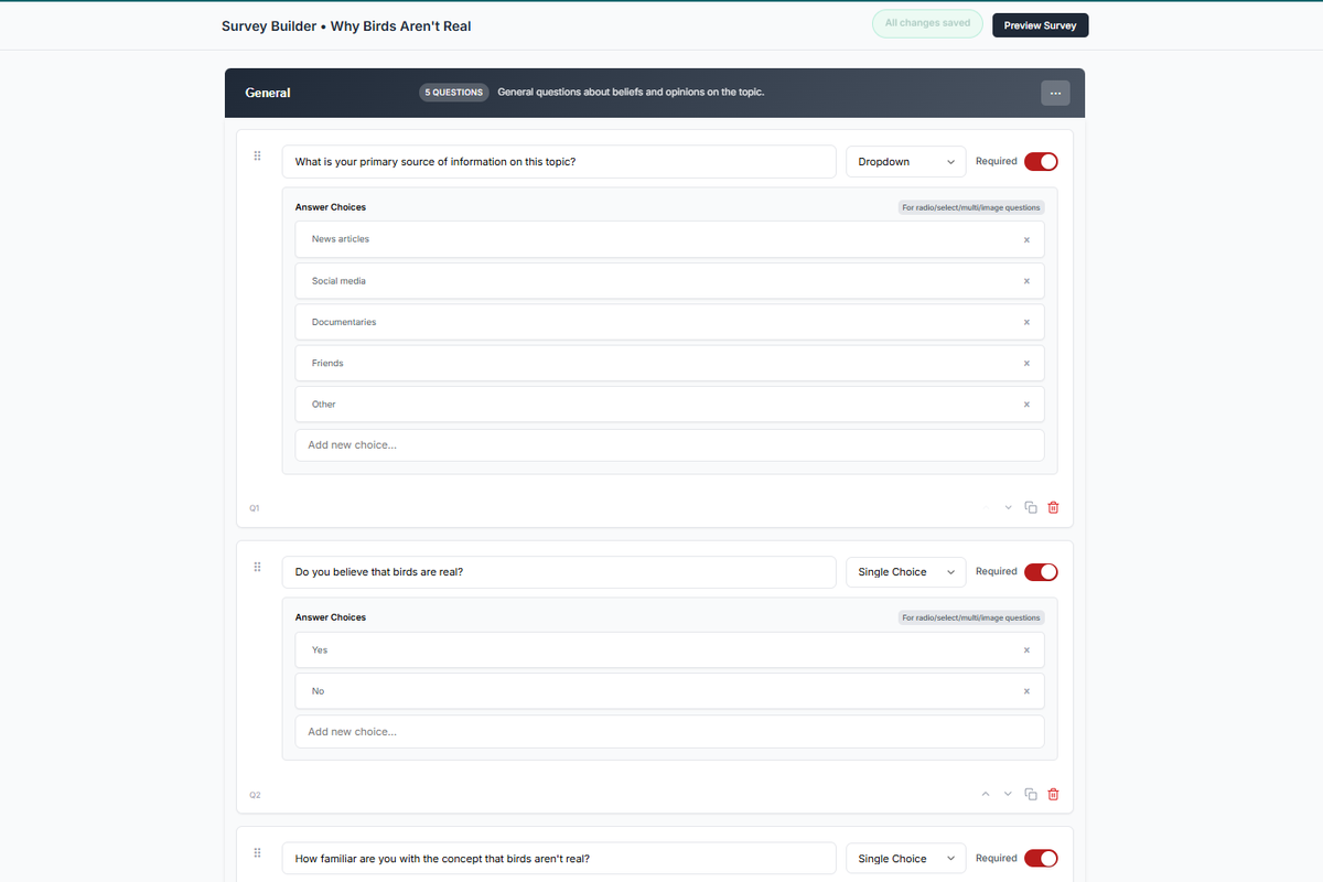 Django Survey & Report (AI)