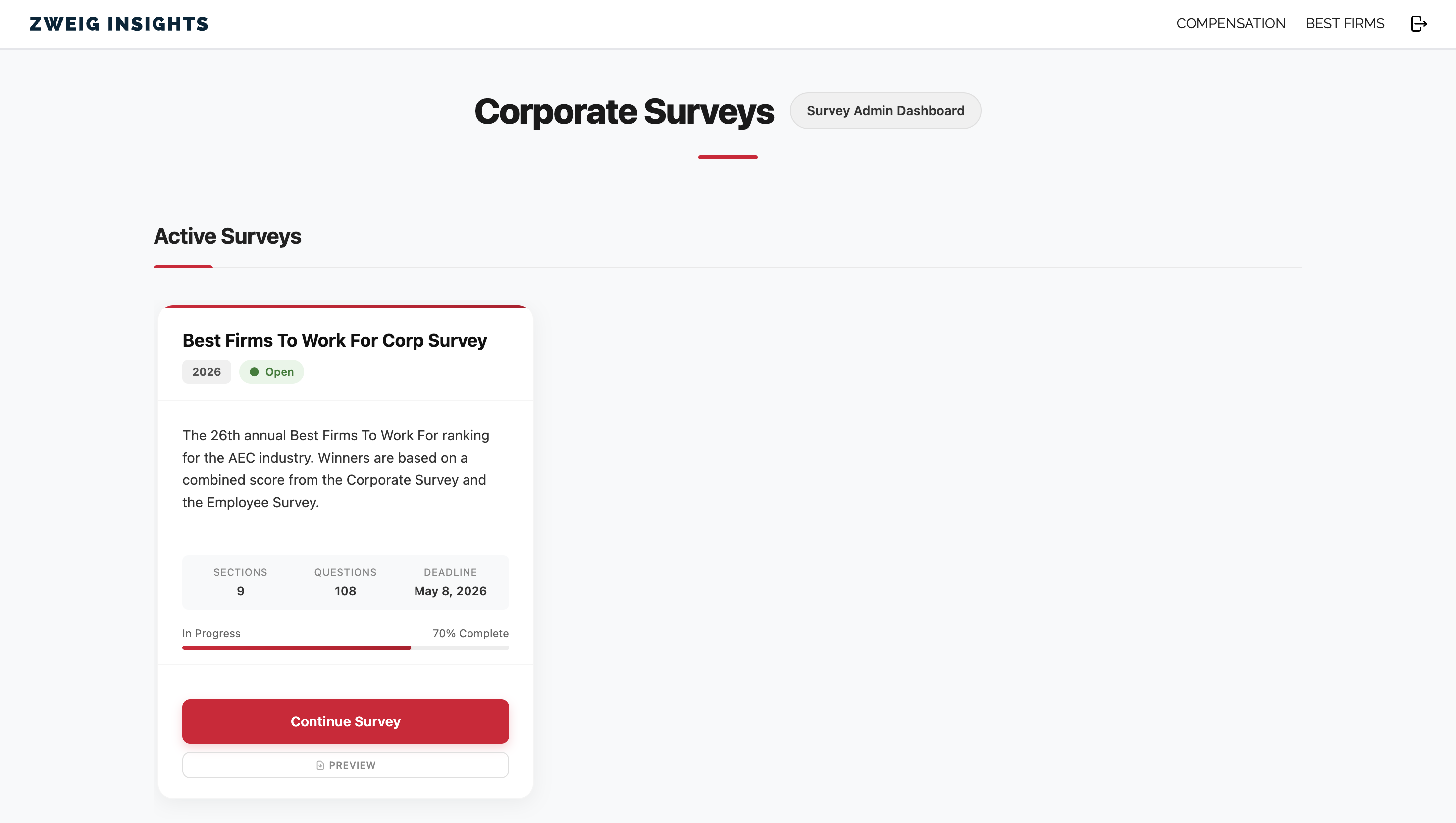 Corporate Survey